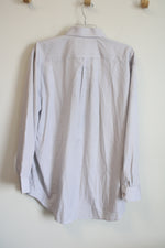 NEW Tom Baine Performance Collection Regular Fit Tan White Button Down Shirt | 2XL 18-18 1/2 34/35 (Copy)