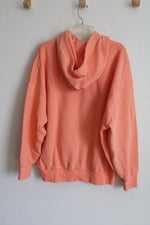 Under Armour Orange Fleece Lined Hoodie | L