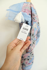 NEW J.Jill Blue & Purple Paisley Scarf
