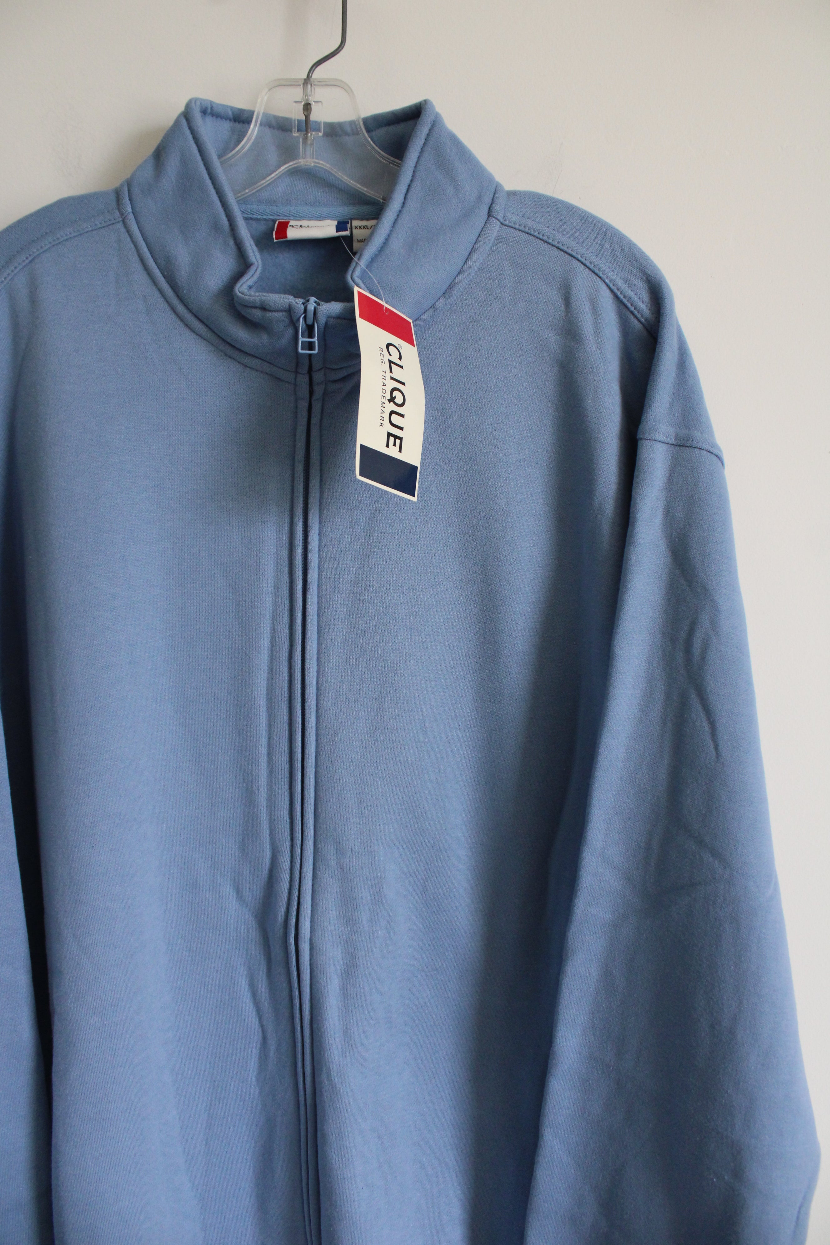 NEW Clique Blue Zip Up Sweatshirt Jacket | XXXL