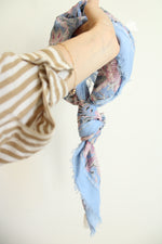 NEW J.Jill Blue & Purple Paisley Scarf