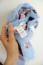 NEW J.Jill Blue & Purple Paisley Scarf