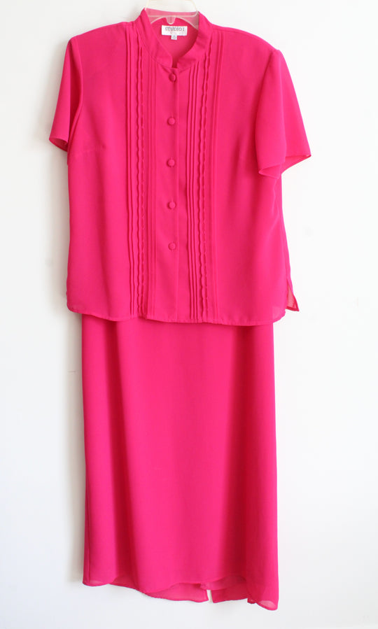 Studio I Hot Pink Dress & Top Set | 14