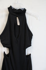 NEW Tresser Black Knit Cutout Jumpsuit | L