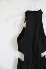 NEW Tresser Black Knit Cutout Jumpsuit | L