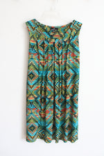 Ronni Nicole Green Patterned Dress | 14
