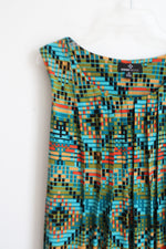 Ronni Nicole Green Patterned Dress | 14