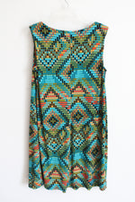 Ronni Nicole Green Patterned Dress | 14