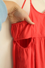 Abercrombie Kids Coral Cutout Ruffle Dress | 7/8