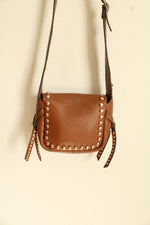 Coach Saddle Rivet Stud Pebbled Leather Dakota Mini Crossbody Swing Bag