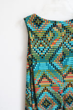 Ronni Nicole Green Patterned Dress | 14