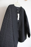 NEW Eileen Fisher Black Quilted Silk Jacket | 1X