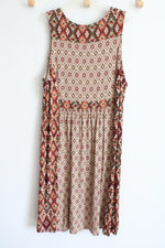 Coldwater Creek Brown Aztec Print Dress | 2X