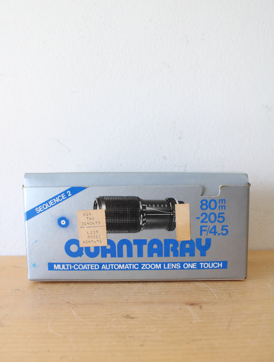 Quantaray 80-250mm Multi-Coated Automatic Zoom Lens One Touch