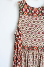Coldwater Creek Brown Aztec Print Dress | 2X