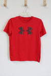 Under Armour Loose Fit Red Logo Shirt | Youth L (14/16)