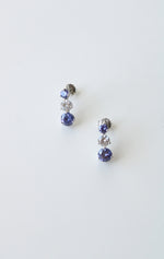 Sterling Silver Amethyst Stud Earrings