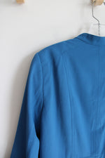 White House Black Market Blue Full Zip Jacket | 14