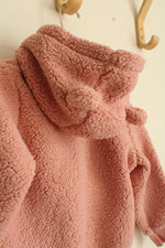 NEW Carters Pink Sherpa Hooded Sweatshirt | 24 MO