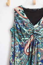 Notations Blue Paisley Maxi Dress | 1X