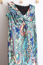 Notations Blue Paisley Maxi Dress | 1X