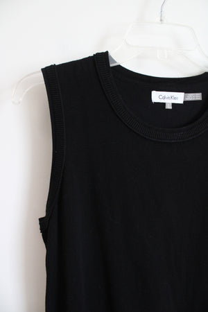 Calvin Klein Black Sweater Sleeveless Top | XL