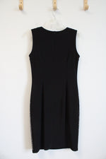 Frank Lyman Black Silver Embellished Sheath Dress | 8