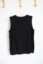 Calvin Klein Black Sweater Sleeveless Top | XL