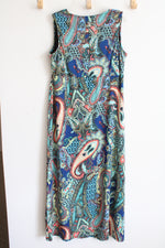 Notations Blue Paisley Maxi Dress | 1X