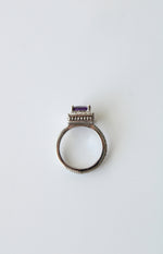 Amethyst Square Cut Stone Ring | Size 7