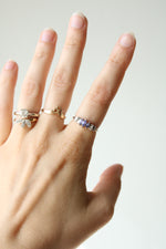 Amethyst Marquise 10K White Gold  Ring | Size 7