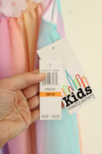 NEW Kids Headquarters Multicolor Lined Floral Applique Dress | 6