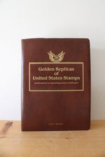 Golden Replicas Of United States Stamps 22kt Gold Album | 77 Stamps