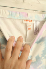 NEW Cat and Jack White Blue and Pink Tie Dye Fleece Lined Leggings | 10/12