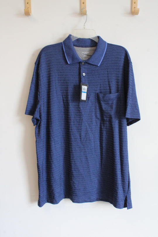 NEW Van Heusen Flex Blue Pocket Polo Shirt | XL Tall