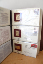 Golden Replicas Of United States Stamps 22kt Gold Album | 77 Stamps