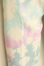 NEW Cat and Jack White Blue and Pink Tie Dye Fleece Lined Leggings | 10/12