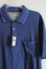 NEW Van Heusen Flex Blue Pocket Polo Shirt | XL Tall
