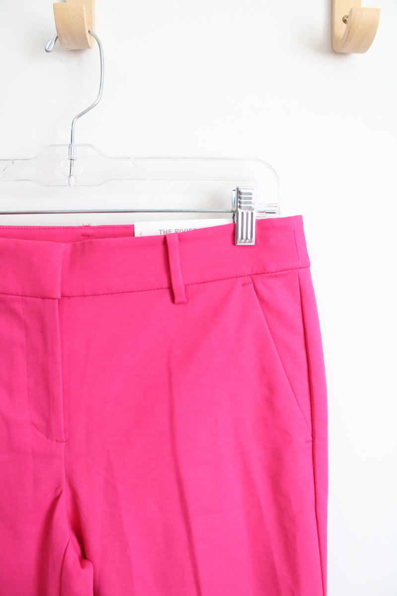 NEW LOFT The Riviera Slim Hot Pink Pants | 2 Curvy – Jubilee Thrift