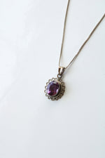 Amethyst Sterling Silver Necklace