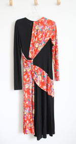 Prabal Gurung Black & Floral Lugu Sash Dress | 12