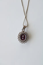 Amethyst Sterling Silver Necklace