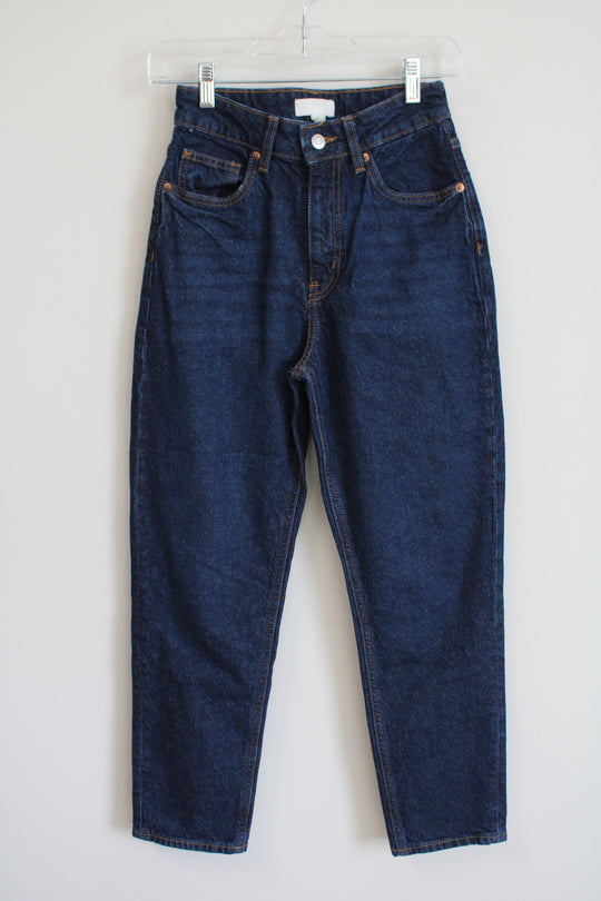 H&M Dark Wash Mom Jeans | 2