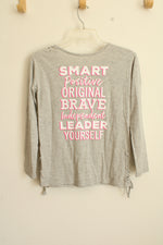 NEW Justice Long-Sleeve Girl Squad Sequin Shirt | 10