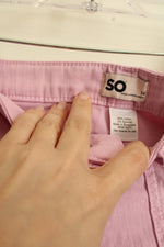 NEW SO Pink Mid-rise Super Stretch Utility Shorts | 14