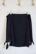 NEW Banana Republic Navy Button Down Back Off The Shoulder Top | S