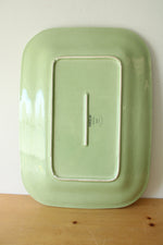 Franciscan Flora Earthenware Large Green Floral Platter