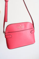 Kate Spade Saffiano Pink Dome Crossbody Purse