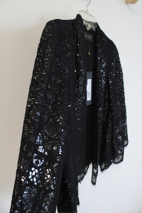 NEW Kobi Halperin Black Delilah Sequined Jacket | S