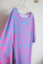 Lilly Pulitzer Pink & Blue Patterned Braedyn Dress | M